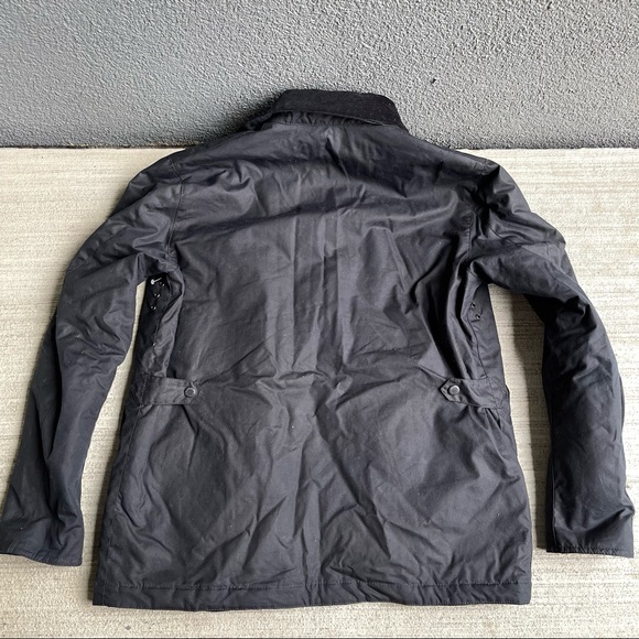Barbour Fawden Men's Waxed Jacket in Dark Navy- size S #WAX82 - Picture 9 of 12